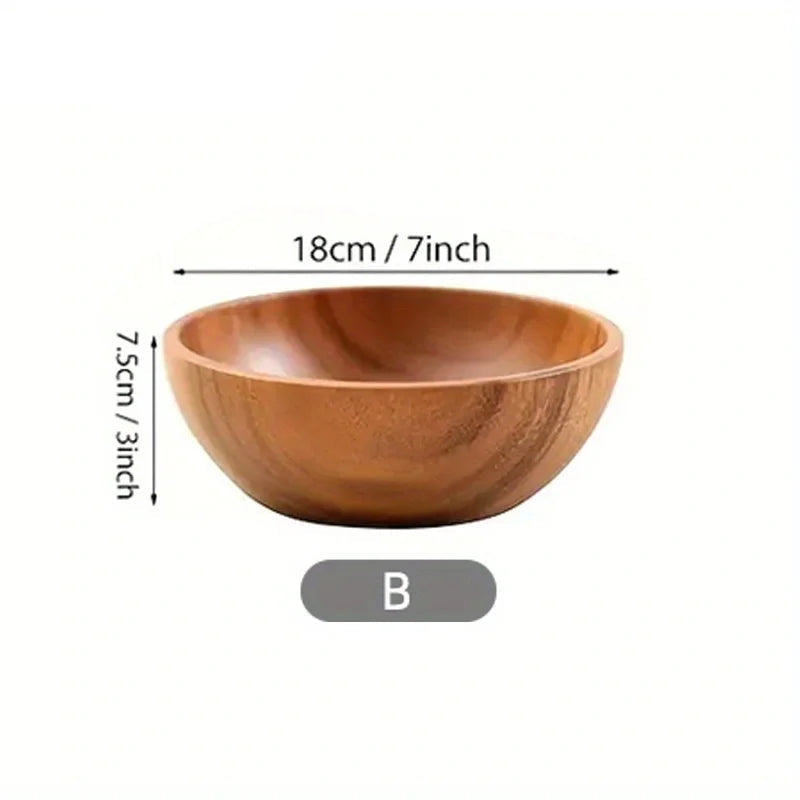 Acacia Wooden Bowl – Multi-Purpose & Eco-Friendly