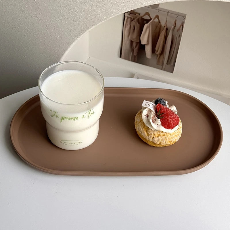 Candy Color Multi-Purpose Storage Tray – Plastic Decorative Organizer