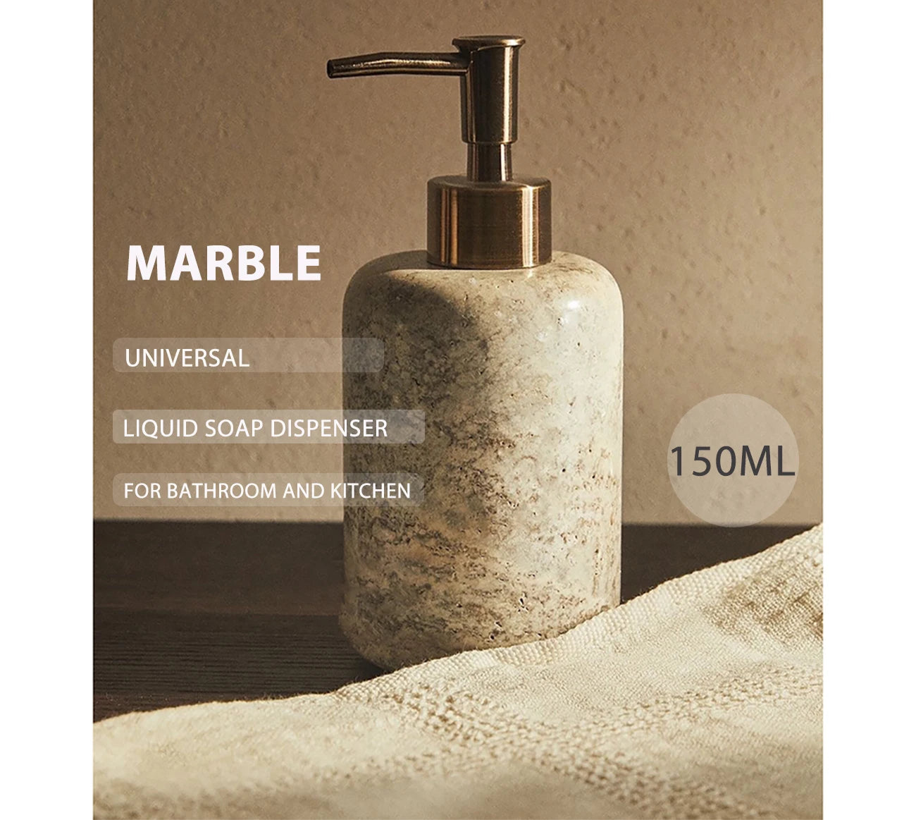 Grey Marble Bathroom Accessory Collection
