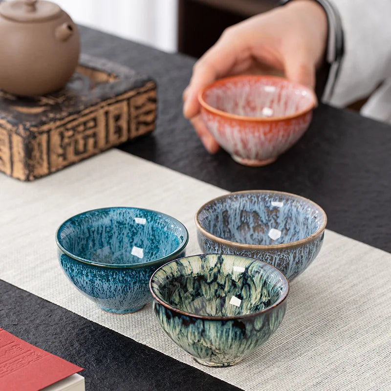 Mini Ceramic Teacup – Gradient Color