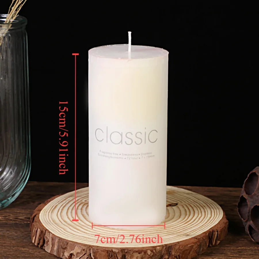 1pc white Colored Flame Art Candles