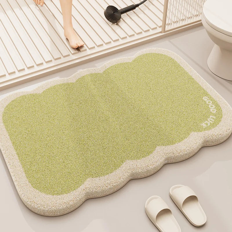 Thickened Coral Velvet Bathroom Mat – Non-Slip & Absorbent