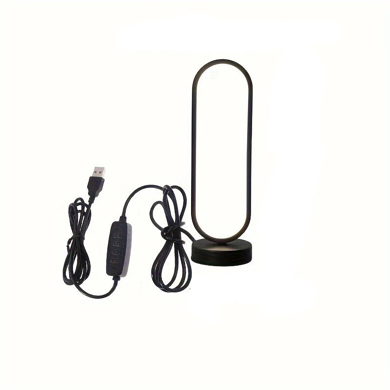 USB Table Lamp with Bulb – Soft Light for Bedroom Use