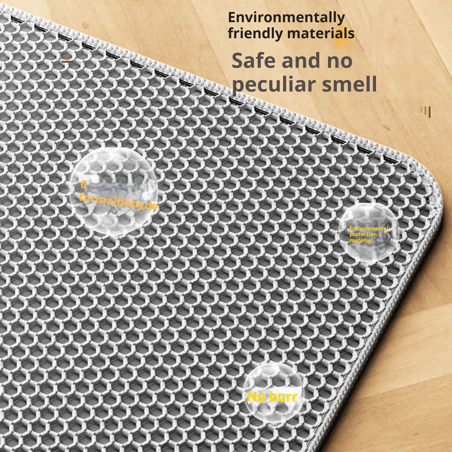 Double-Layer Waterproof Cat Litter Mat – Non-Slip, Washable EVA Material