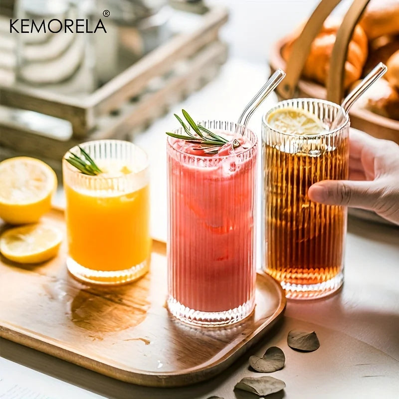 Round Clear Glass Cup – Minimalist Drinkware for Everyday Use