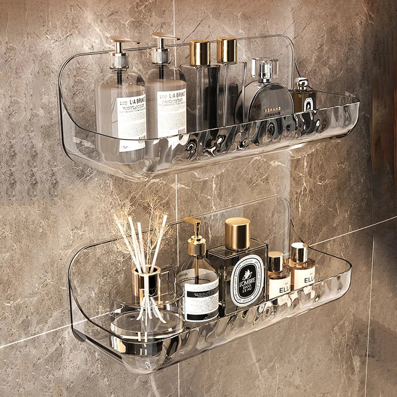 Wall-Mounted Bathroom Storage Tray – Punch-Free Installation