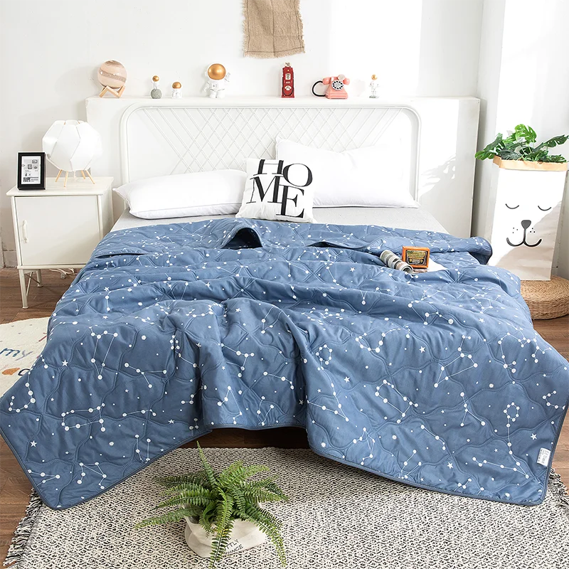 Washed Silk Summer Quilt – Lightweight & Breathable Polyester Comforter