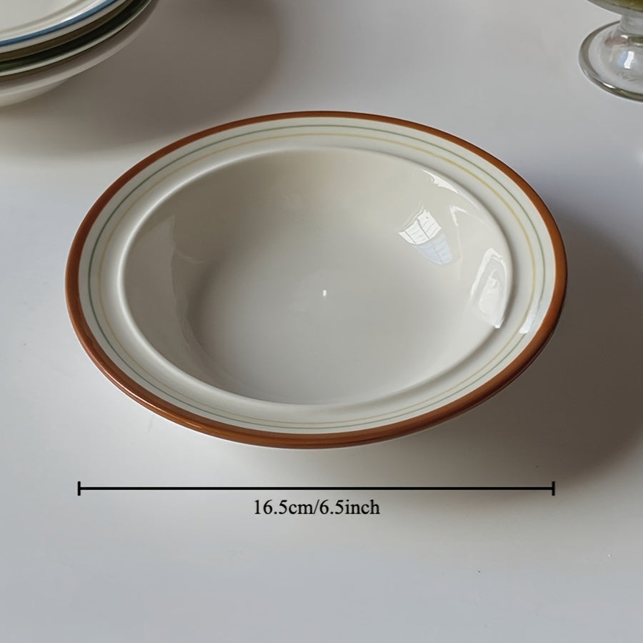 6-Inch Ceramic Bowl – Modern Round Dinnerware
