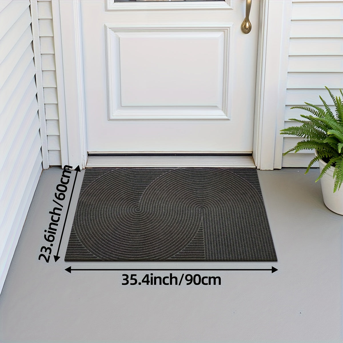 Minimalist Rectangular Door Mat – Durable Polyester, Elegant Design