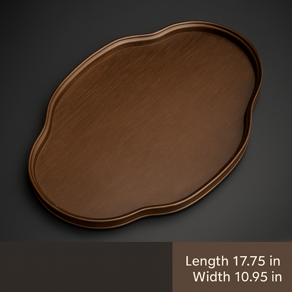 Minimalist Bamboo Display Tray – Solid Color