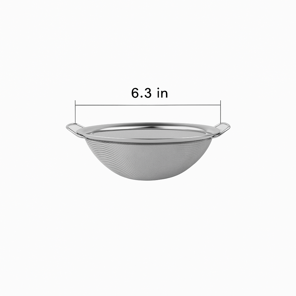 Stainless Steel Mesh Colander – Multi-Purpose Kitchen Strainer