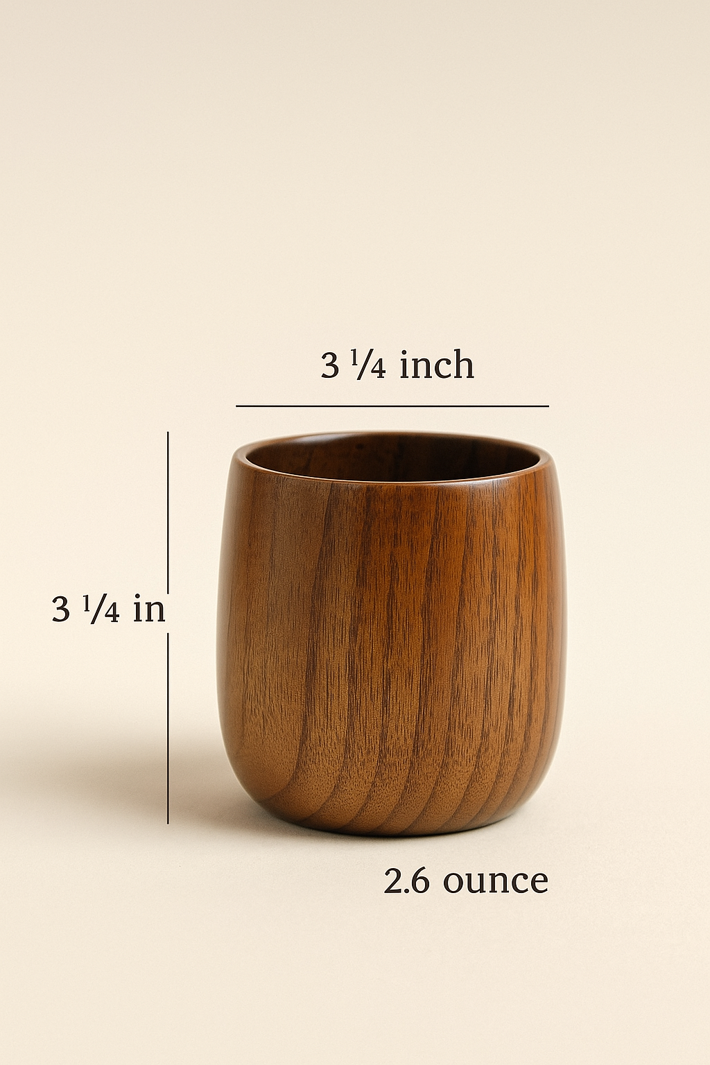 Wooden Jujube Bowl – Handcrafted Natural Solid Wood Bowl