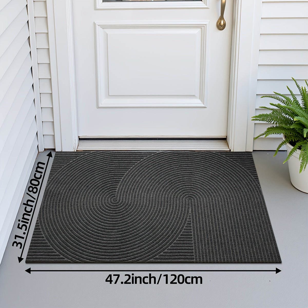Minimalist Rectangular Door Mat – Durable Polyester, Elegant Design