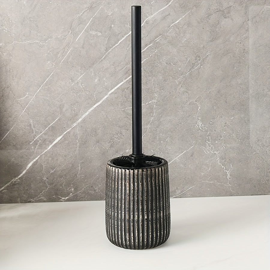 Ceramic Toilet Brush Holder with Floor Stand – Modern Bathroom Accessory