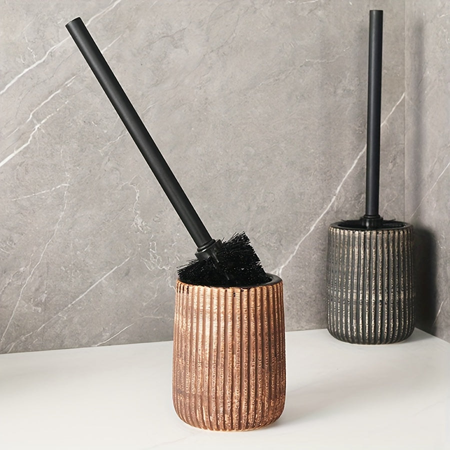 Ceramic Toilet Brush Holder with Floor Stand – Modern Bathroom Accessory