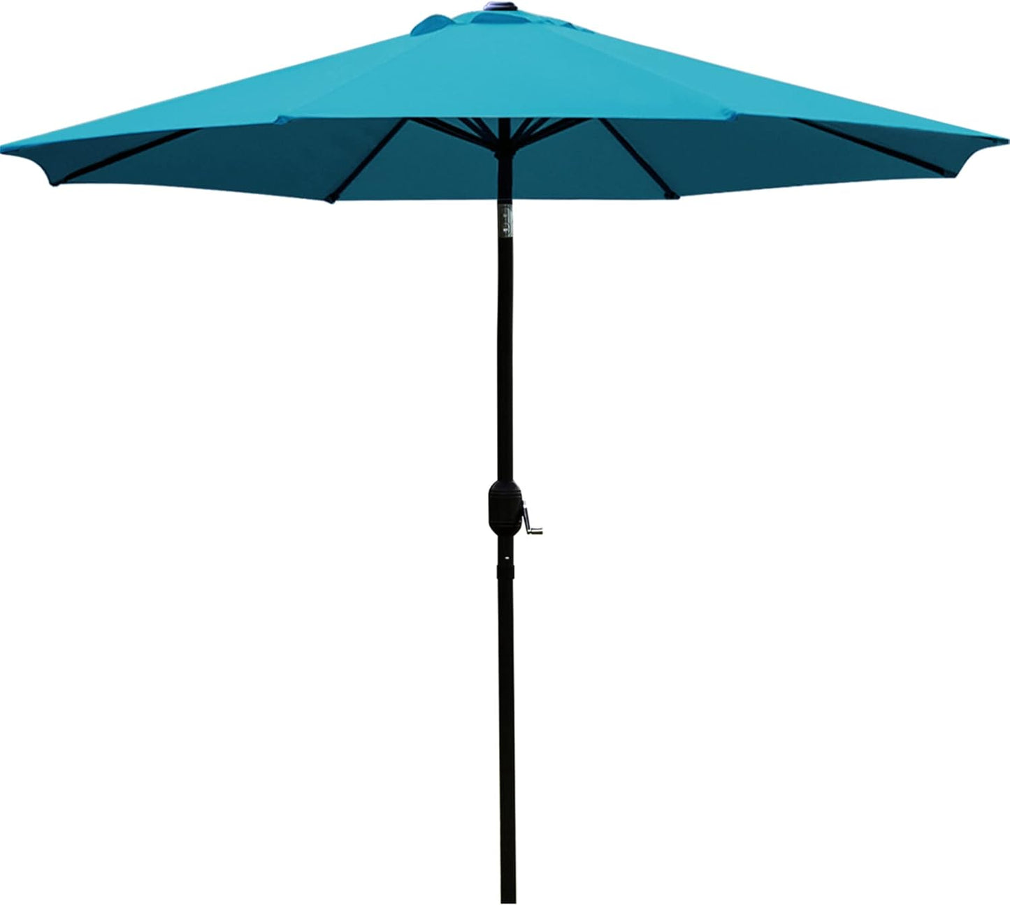 9' Patio Umbrella Outdoor Table Umbrella with 8 Sturdy Ribs (Beige)