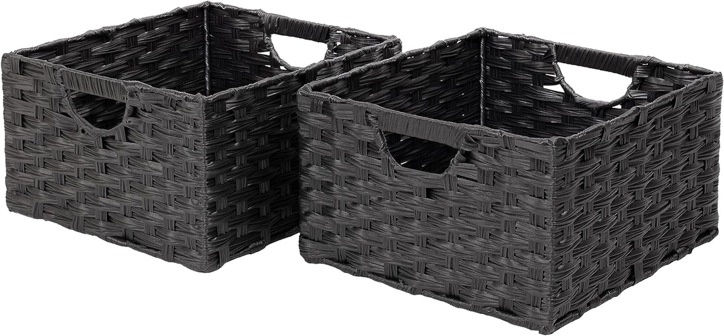 Premium Handwoven Portable Laundry Bin Basket with Carrying Handles, Household Storage for Clothes, Linens, Sheets, Mocha Brown, Oval Hamper