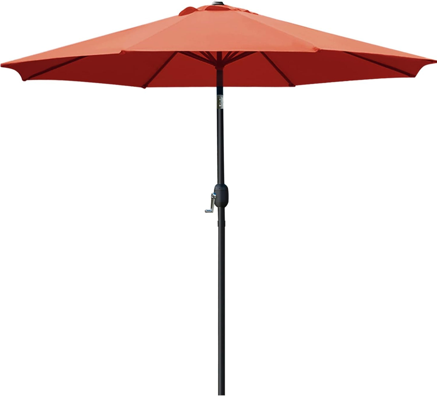 9' Patio Umbrella Outdoor Table Umbrella with 8 Sturdy Ribs (Beige)
