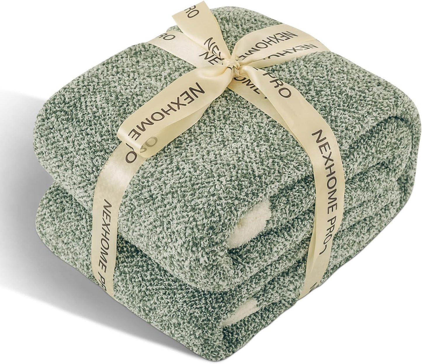 Soft Throw Blankets for Couch, Reversible Warm Blankets Cozy Knit Blanket for Women, Fuzzy Plush Lightweight Throws for Sofa, Bed, Picnic, Black 50 X 60 Inches