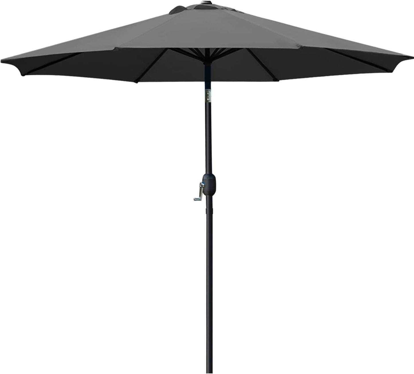 9' Patio Umbrella Outdoor Table Umbrella with 8 Sturdy Ribs (Beige)