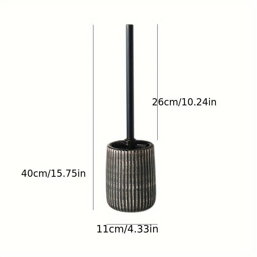 Ceramic Toilet Brush Holder with Floor Stand – Modern Bathroom Accessory