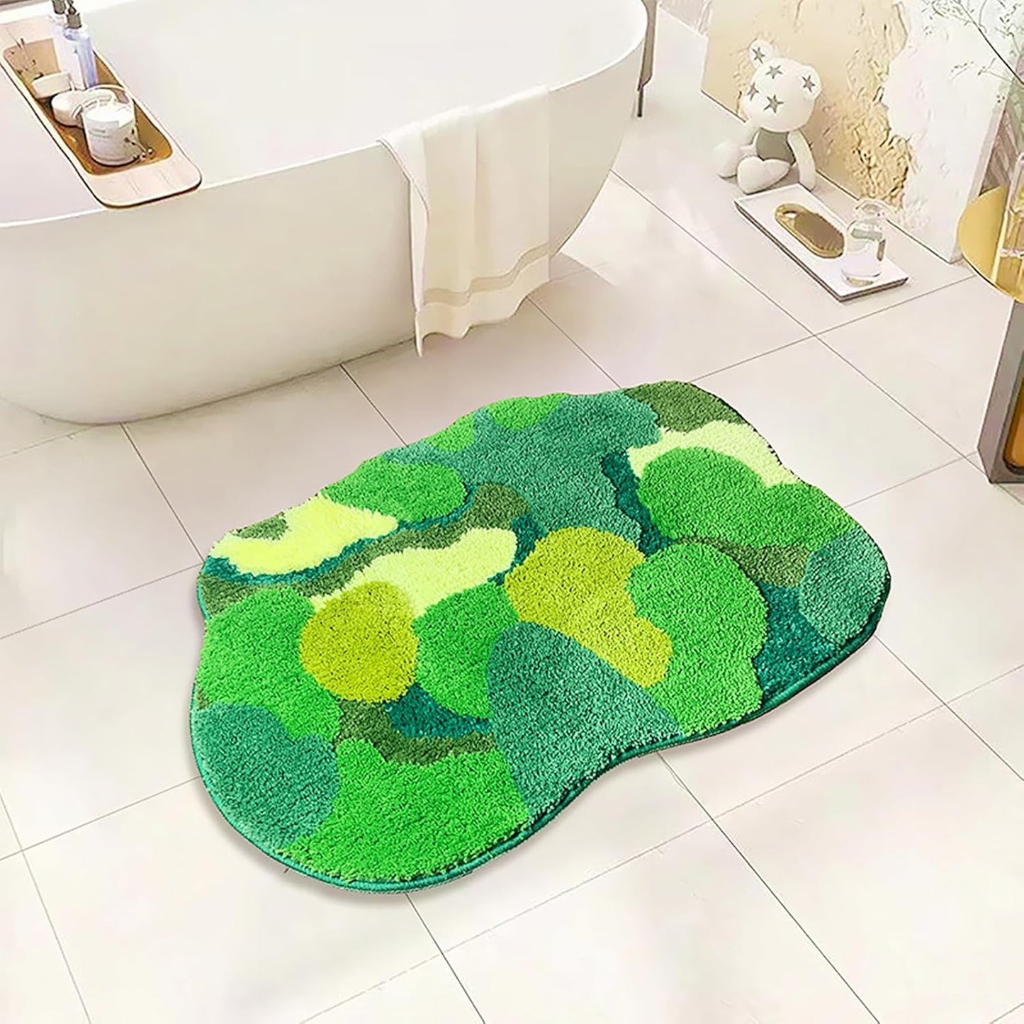Soft Yellow Lemon Bath Rug for Kids Non Slip Absorbent Bath Mat Washable Shaggy Kids Bedroom Decor Bathroom Door Mat 31.5''X19.7''
