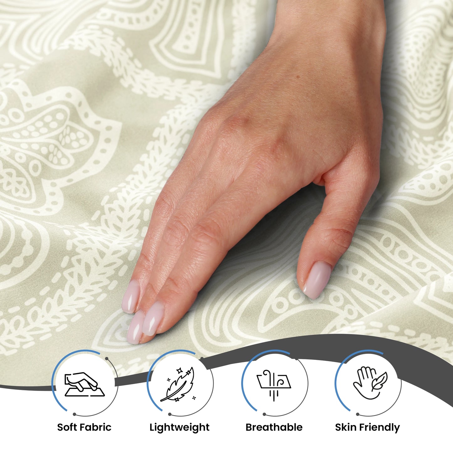 Paisley Microfiber Sheet Set – Ultra Soft, Deep Pocket, All-Season Comfort