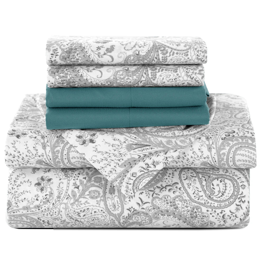 Paisley Microfiber Sheet Set – Ultra Soft, Deep Pocket, All-Season Comfort