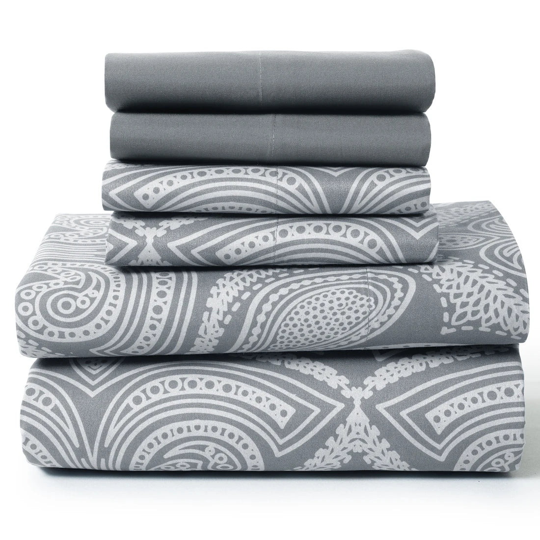 Paisley Microfiber Sheet Set – Ultra Soft, Deep Pocket, All-Season Comfort