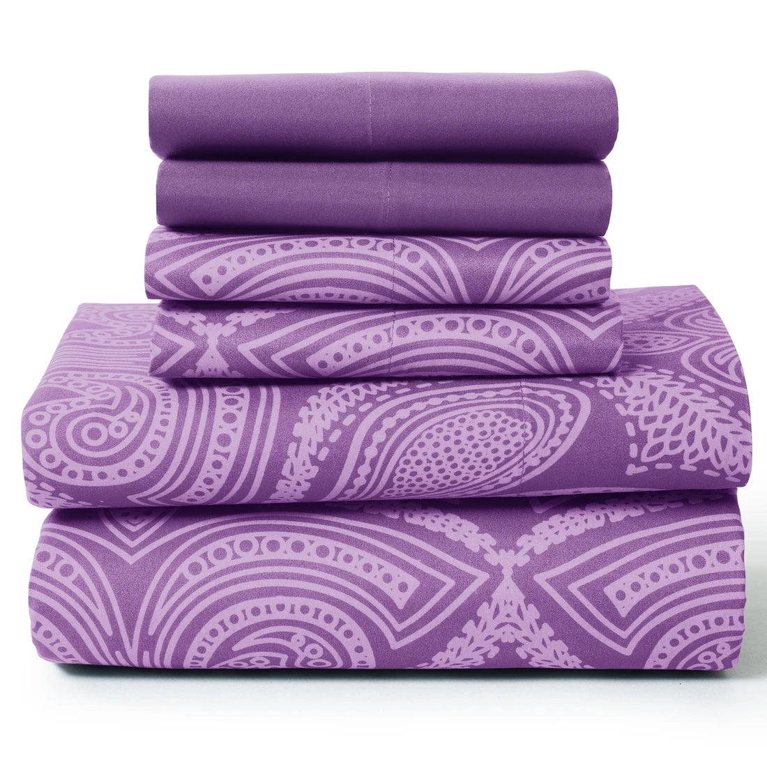 Paisley Microfiber Sheet Set – Ultra Soft, Deep Pocket, All-Season Comfort