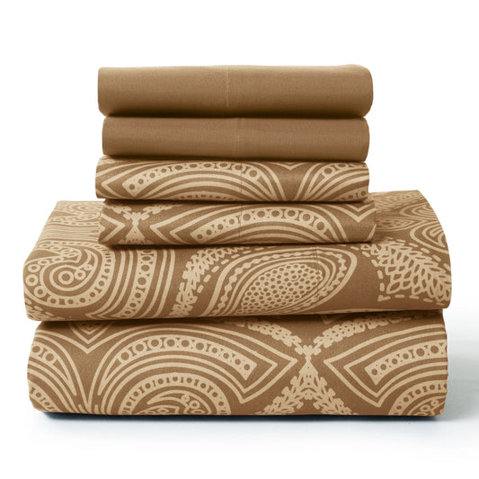 Paisley Microfiber Sheet Set – Ultra Soft, Deep Pocket, All-Season Comfort