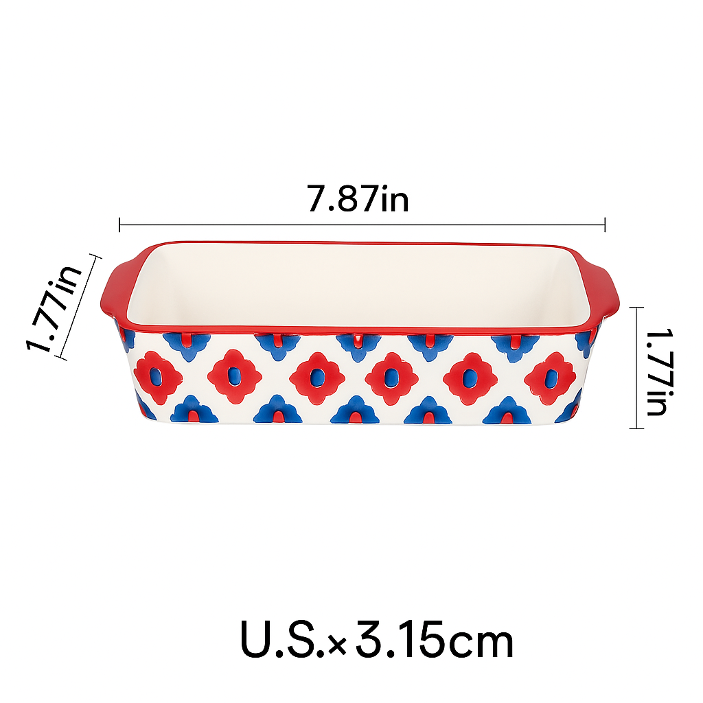 Ceramic Bakeware Pan with Handle