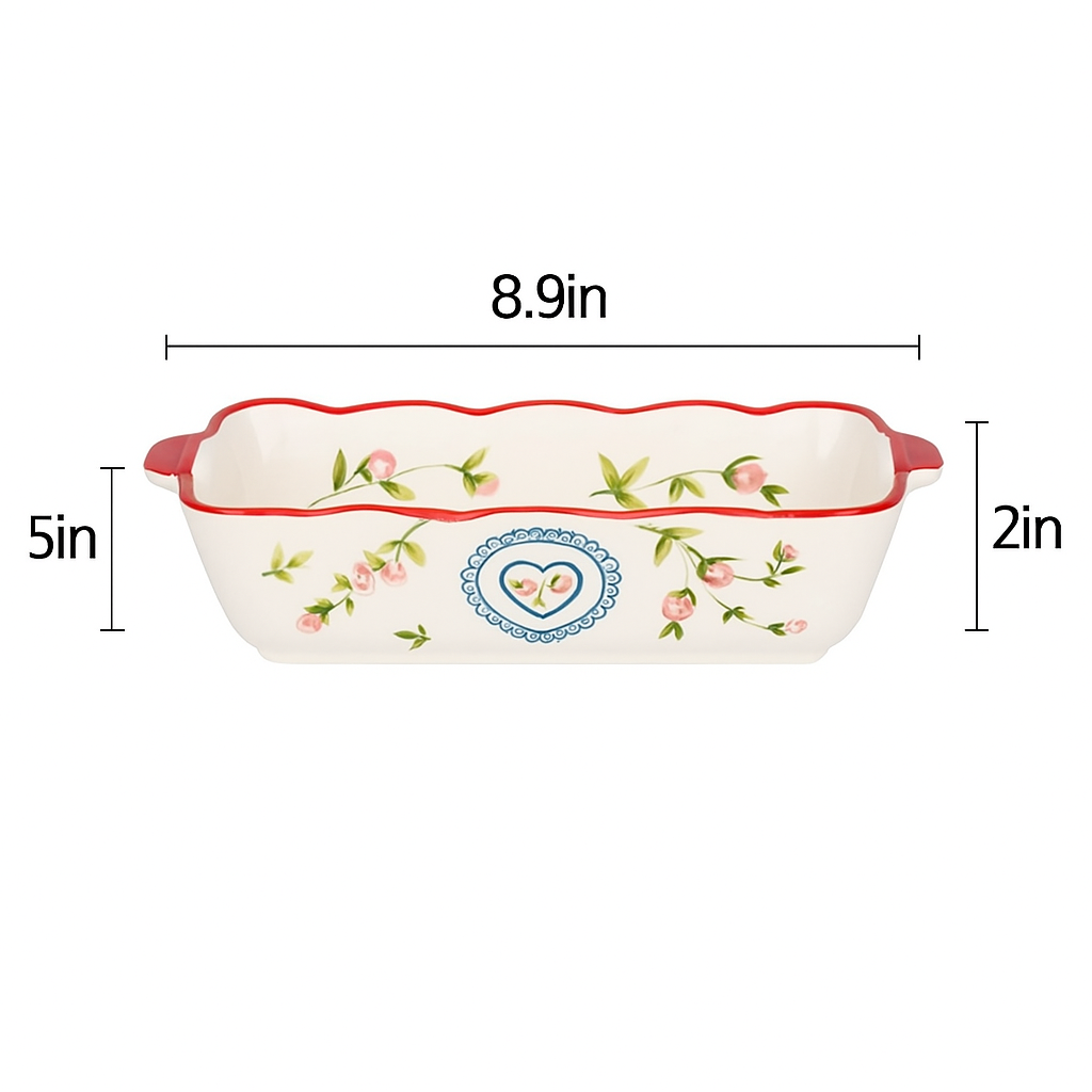 Ceramic Bakeware Pan with Handle