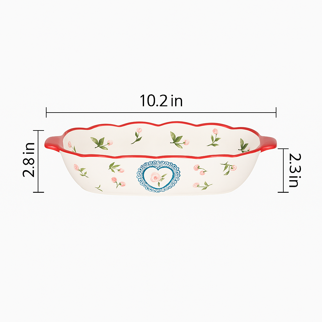 Ceramic Bakeware Pan with Handle