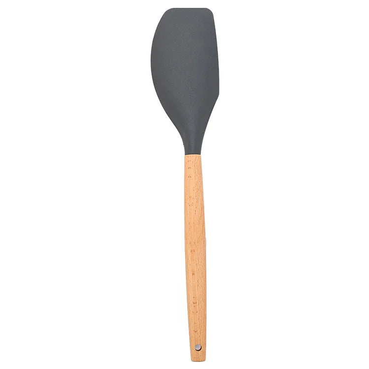Silicone Baking Spatula with Wooden Handle