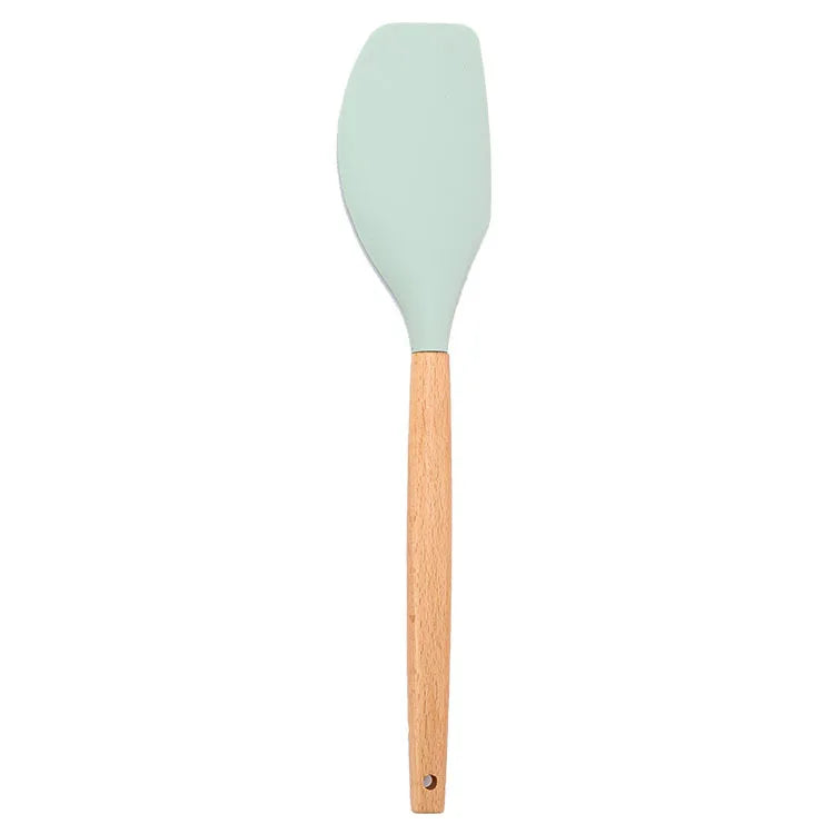 Silicone Baking Spatula with Wooden Handle