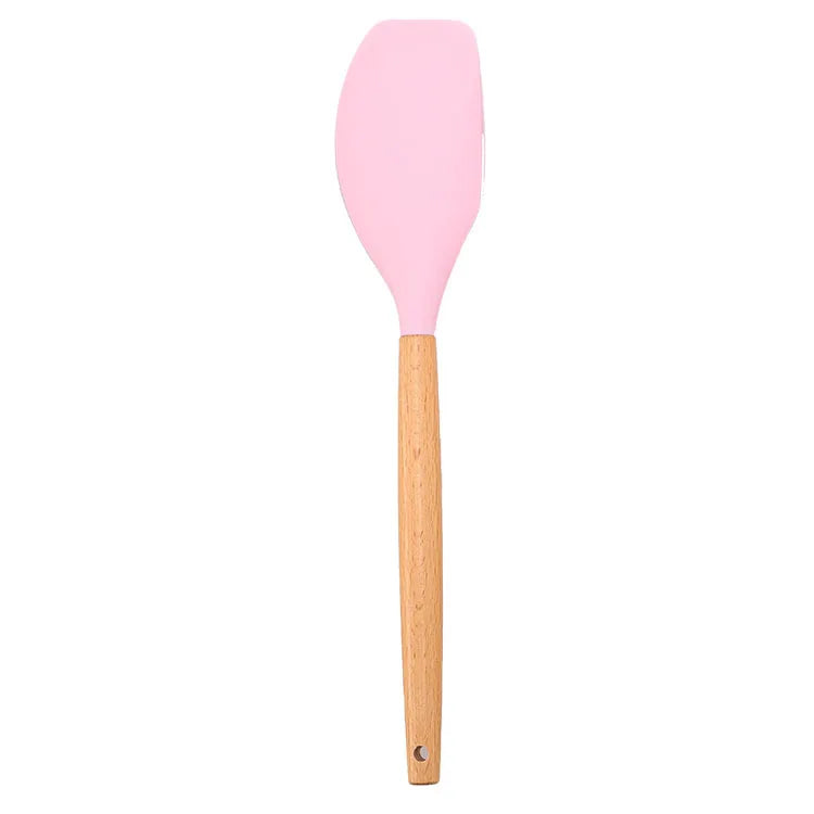Silicone Baking Spatula with Wooden Handle