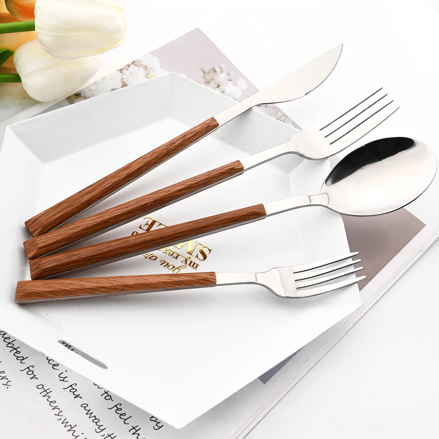 24-Piece Stainless Steel Flatware Set – Service for 6