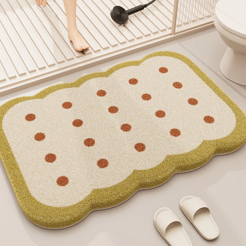 Thickened Coral Velvet Bathroom Mat – Non-Slip &amp; Absorbent