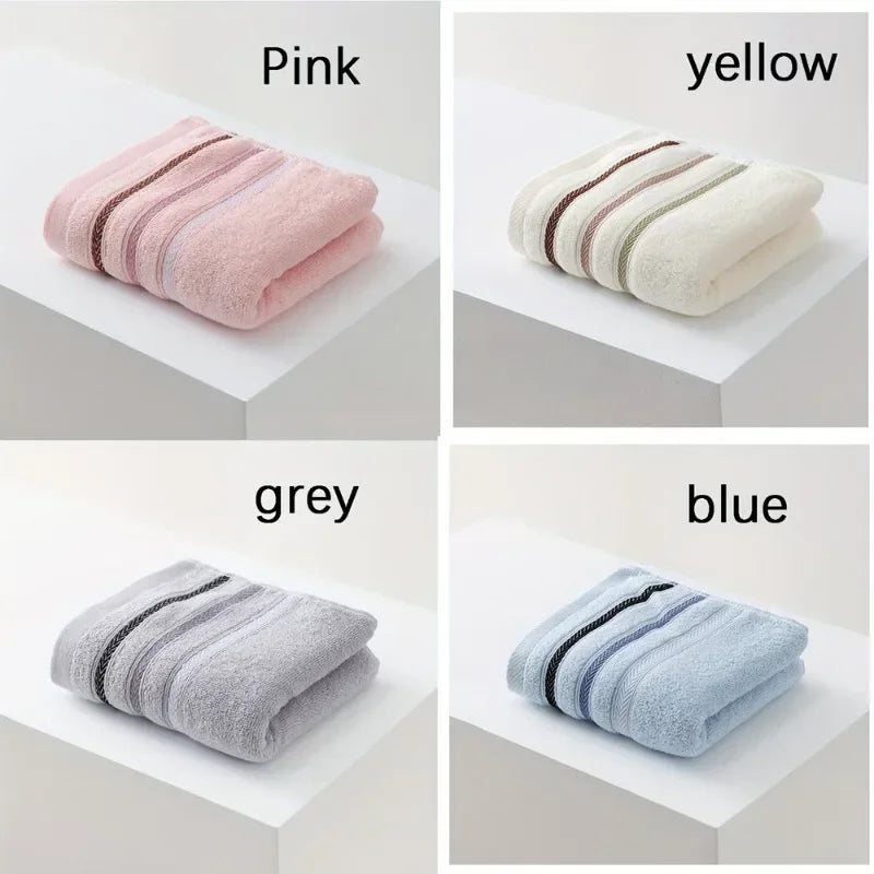 100% Cotton Striped Face Towel