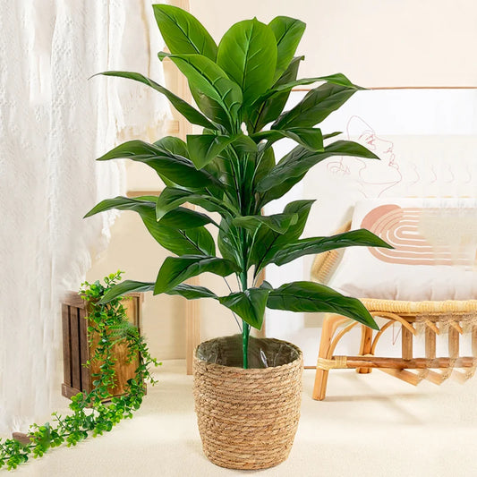 Large Artificial Tropical Plant Branch – 27”–33” Decorative Greenery Stem