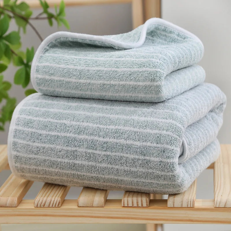Soft Woven Towel Set – Quick Absorbent &amp; Lightweight