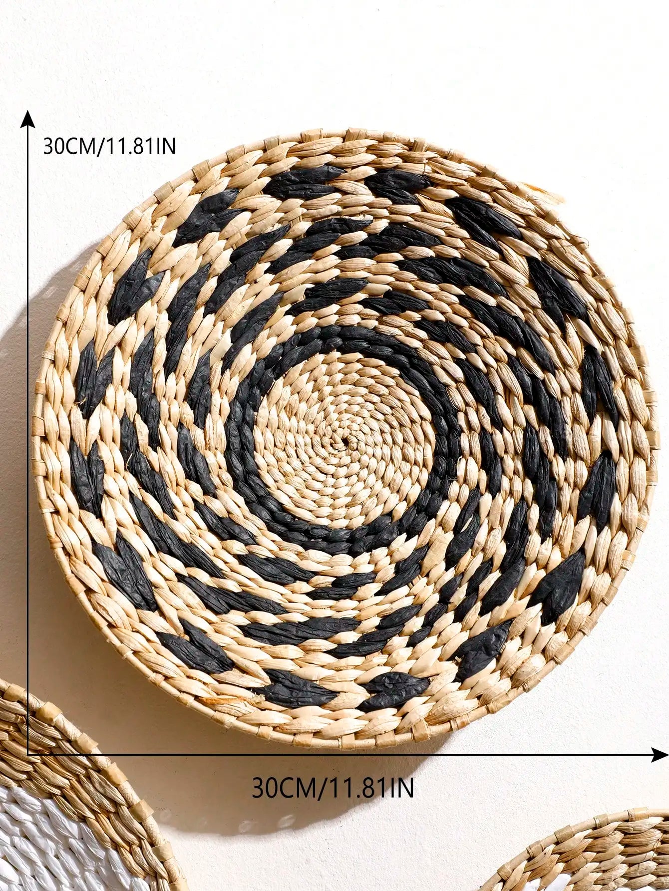 Handwoven Wicker Wall Hanging Ornament – Modern Decorative Accent