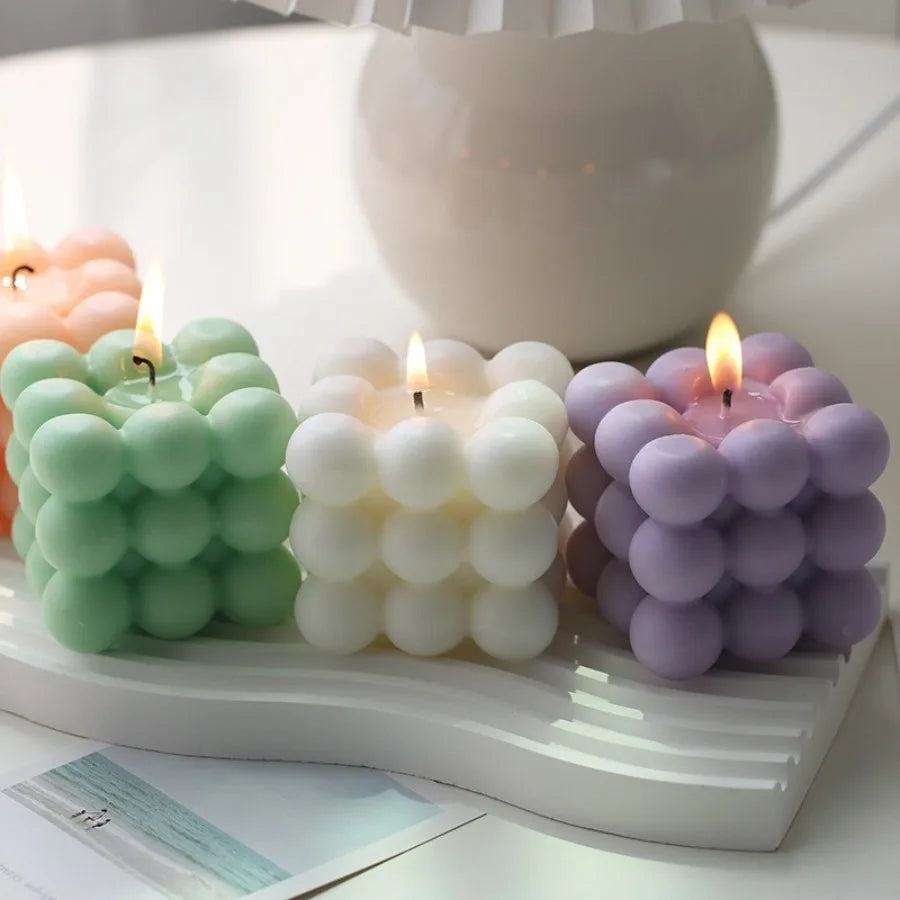 Handmade Scented Soy Wax Candle – Aromatherapy Block