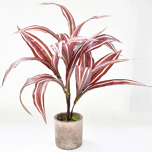 Artificial Tropical Plant Stem – 17” Greenery Branch for Home &amp; Event Decor