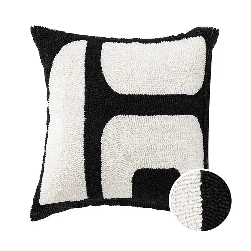 Modern Minimalist Embroidered Pillow Covers