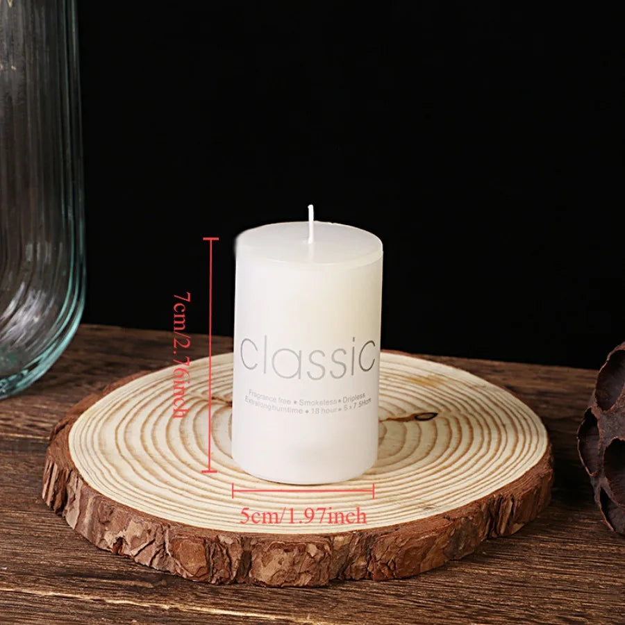 1pc white Colored Flame Art Candles