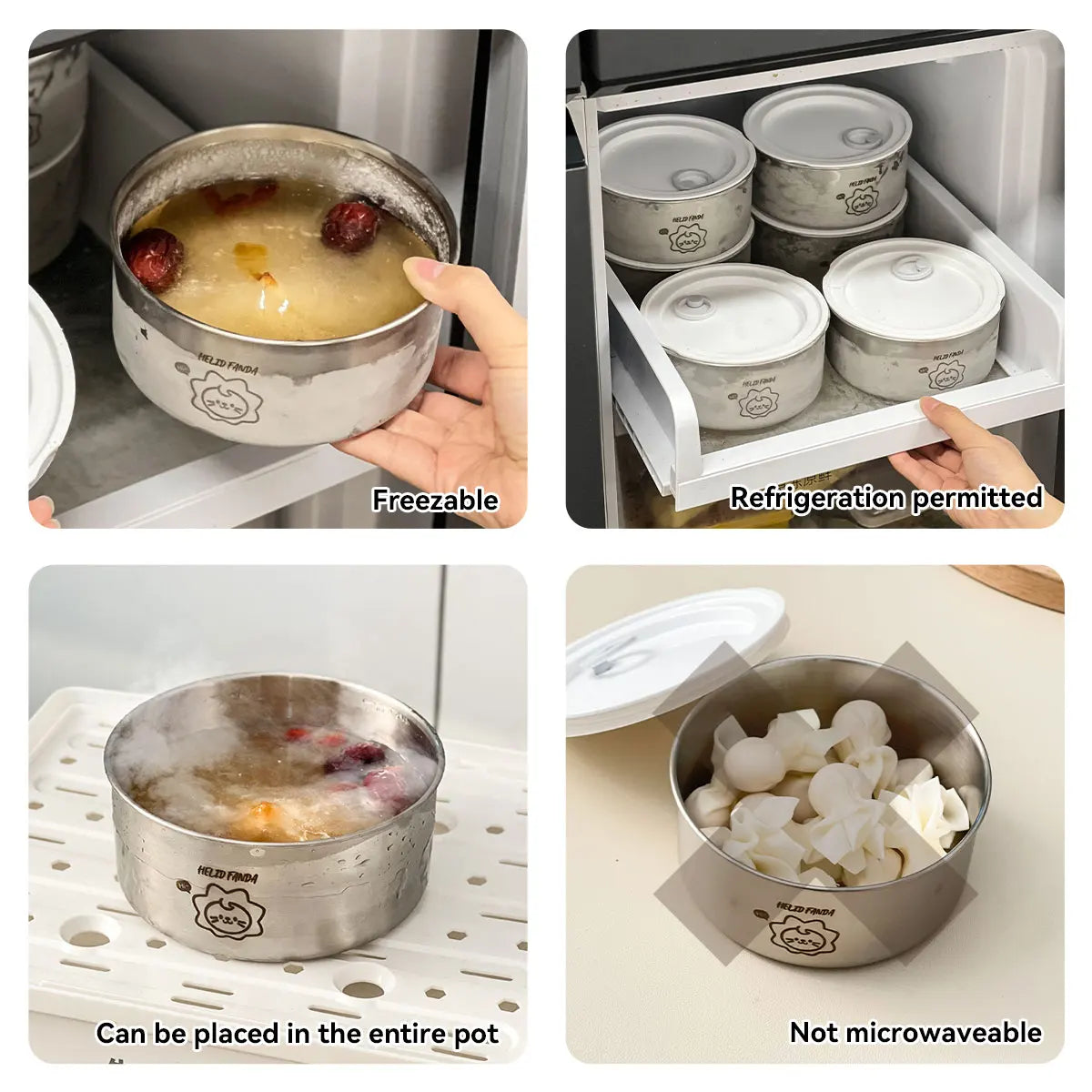Stainless Steel Food Container – 1 Piece