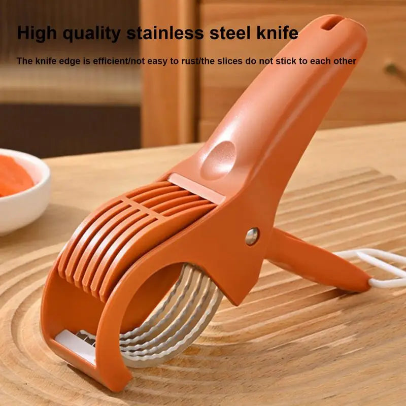 Manual Stainless Steel Salad Cutter – Compact &amp; Versatile Chopper