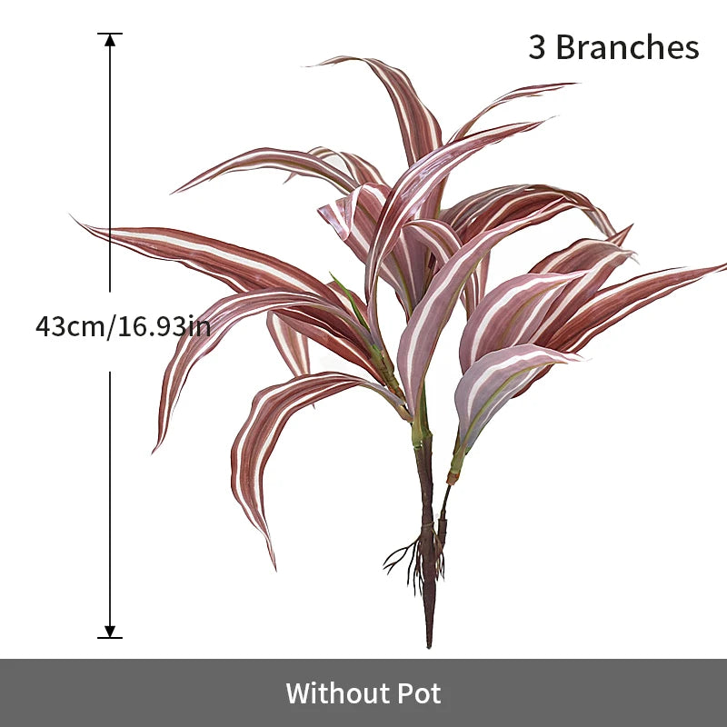 Artificial Tropical Plant Stem – 17” Greenery Branch for Home &amp; Event Decor